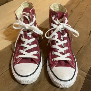 Converse Hi/Tops Burgandy